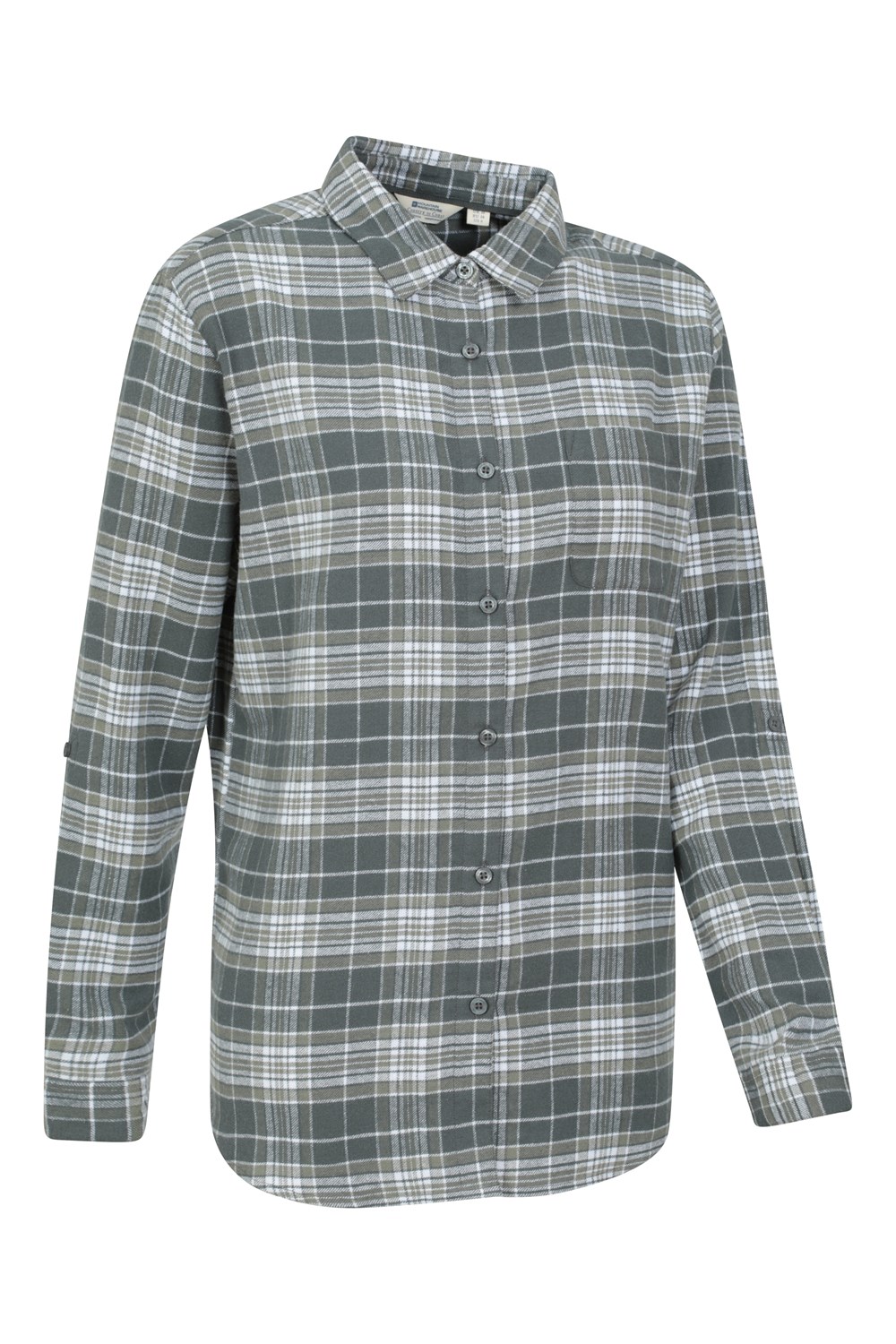 Mountain Warehouse Womens Balsam Brushed Long Line Flannel Shirt Ladies Blouse - Picture 45 of 101