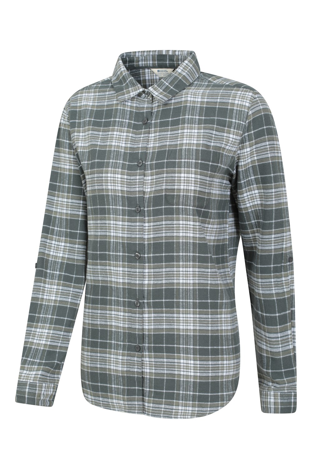 Mountain Warehouse Womens Balsam Brushed Long Line Flannel Shirt Ladies Blouse - Picture 47 of 101