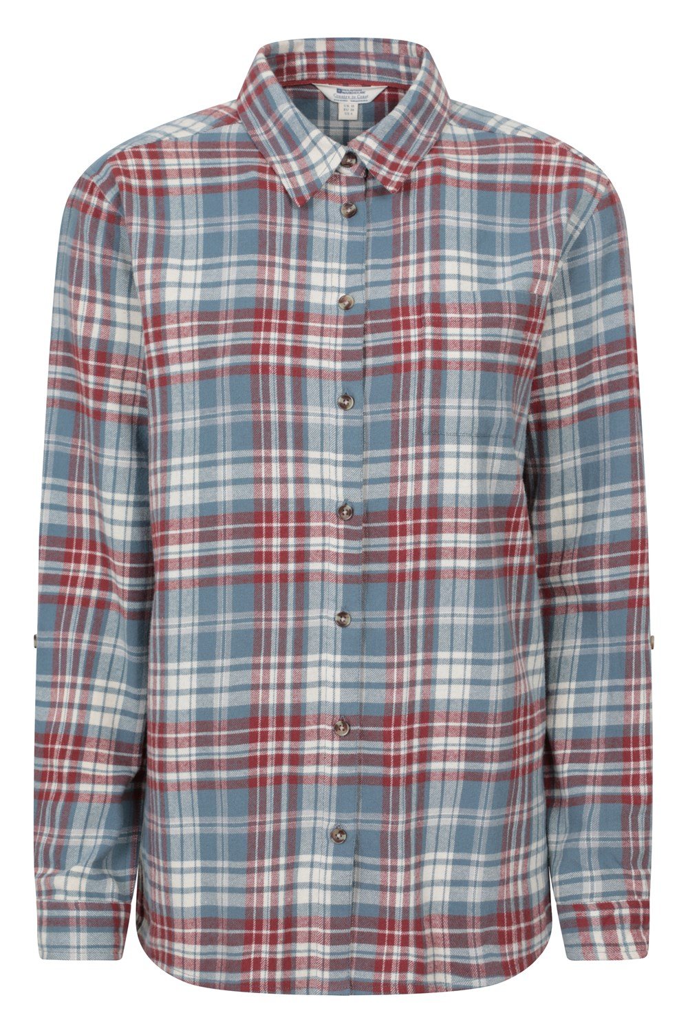 Mountain Warehouse Womens Balsam Brushed Long Line Flannel Shirt Ladies Blouse - Picture 57 of 101