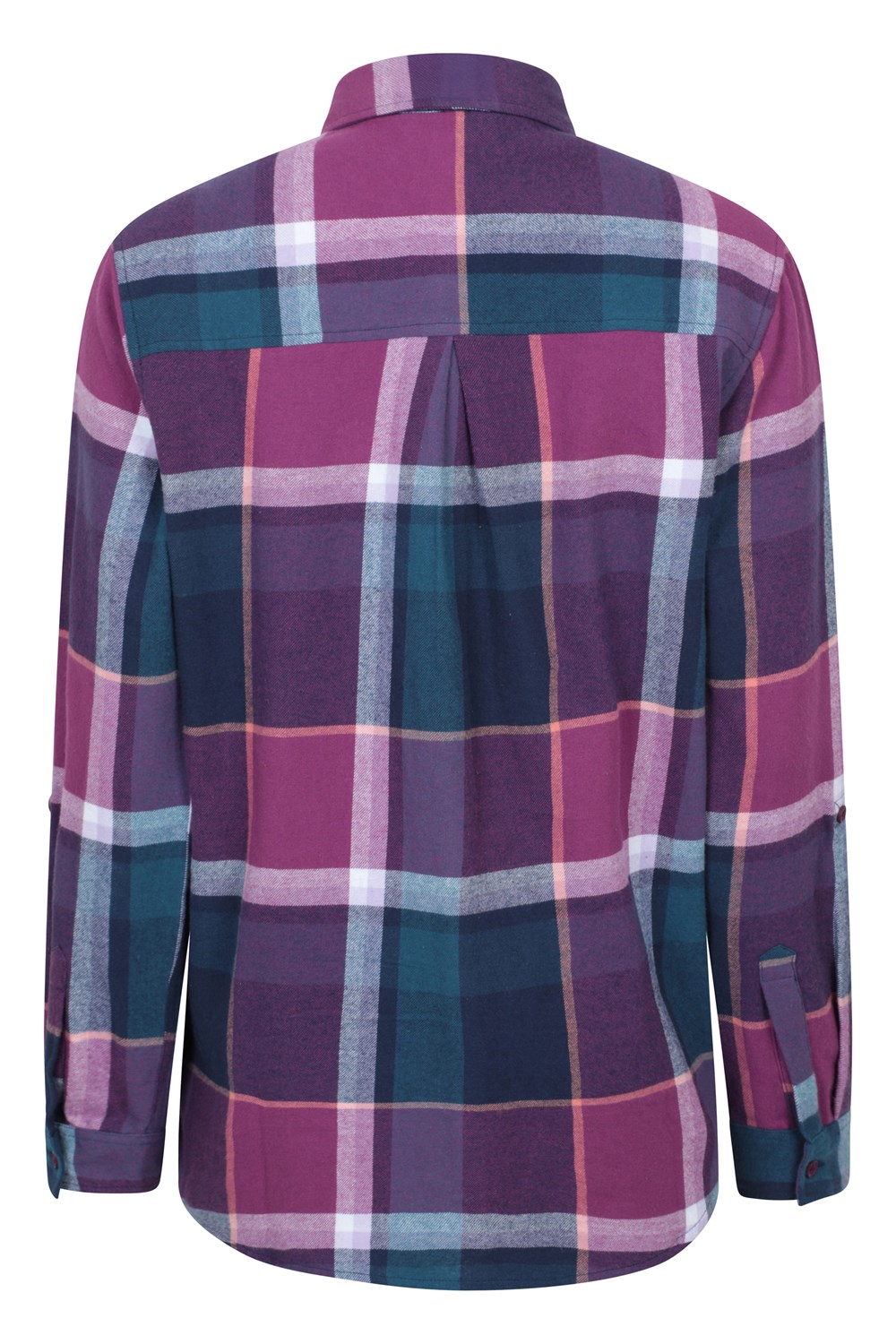 Mountain Warehouse Womens Balsam Brushed Long Line Flannel Shirt Ladies Blouse - Picture 69 of 101