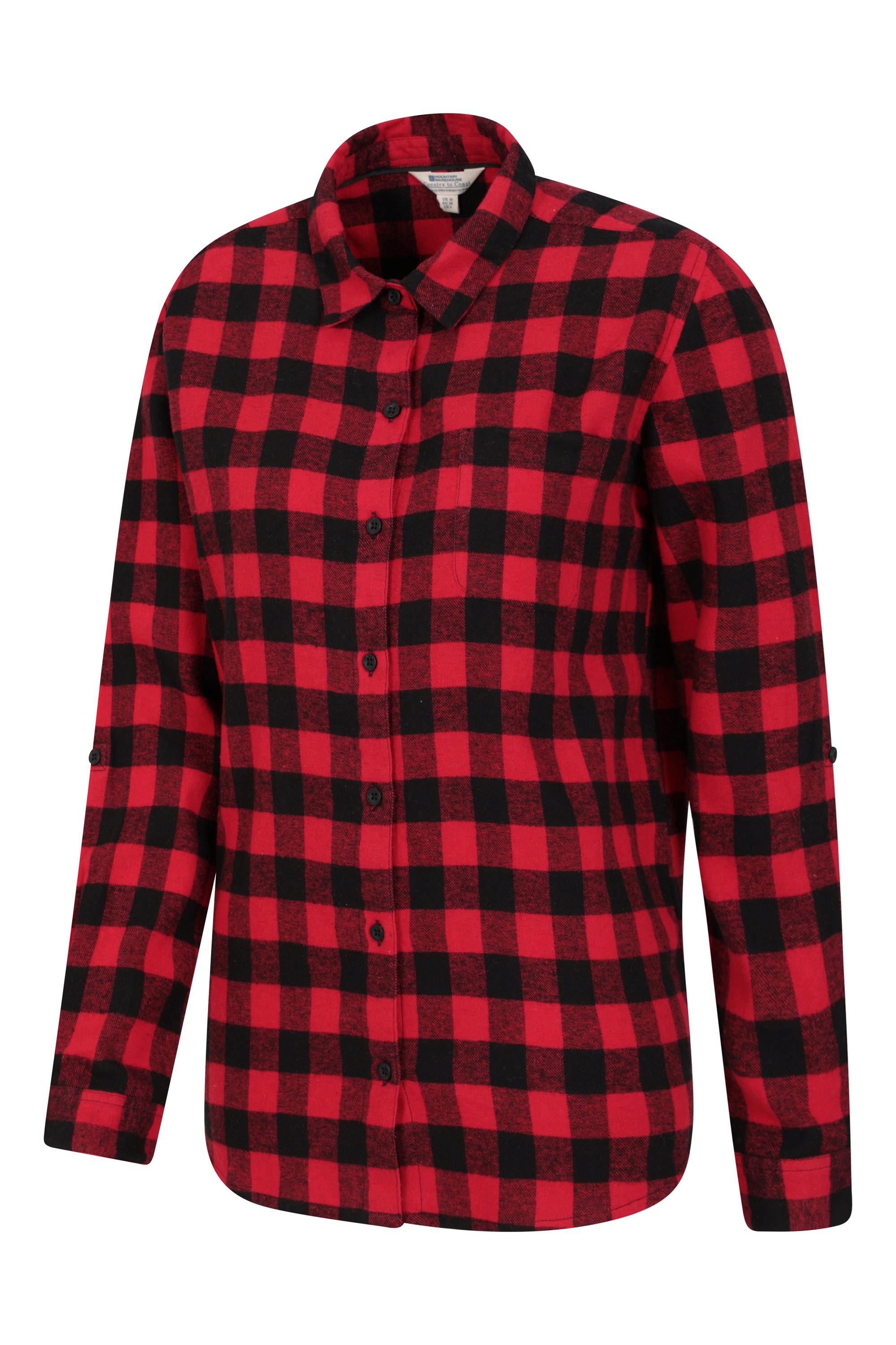 Balsam Long Line Flannel Shirt | Mountain Warehouse US