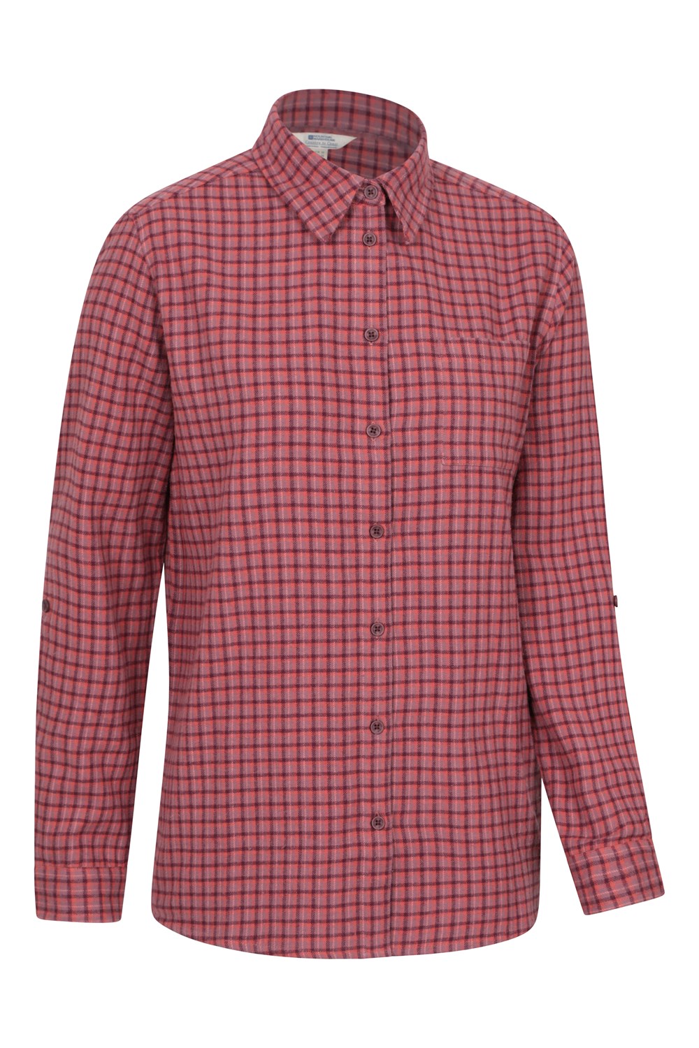 Mountain Warehouse Womens Balsam Brushed Long Line Flannel Shirt Ladies Blouse - Picture 87 of 101