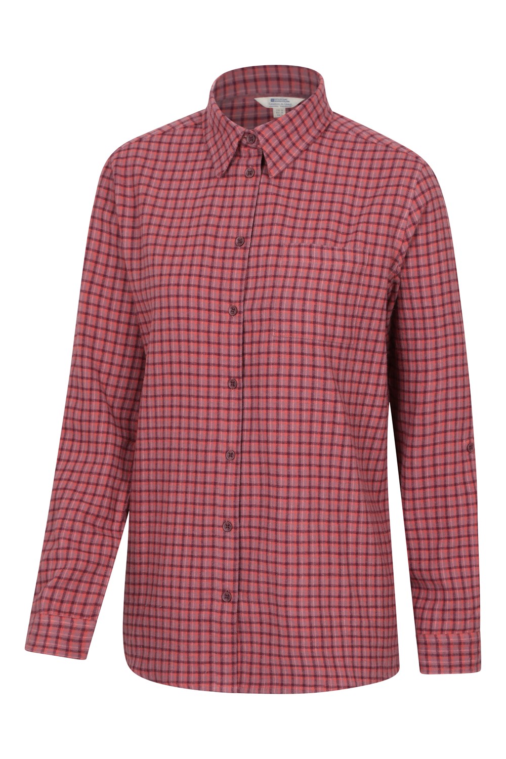 Mountain Warehouse Womens Balsam Brushed Long Line Flannel Shirt Ladies Blouse - Picture 88 of 101
