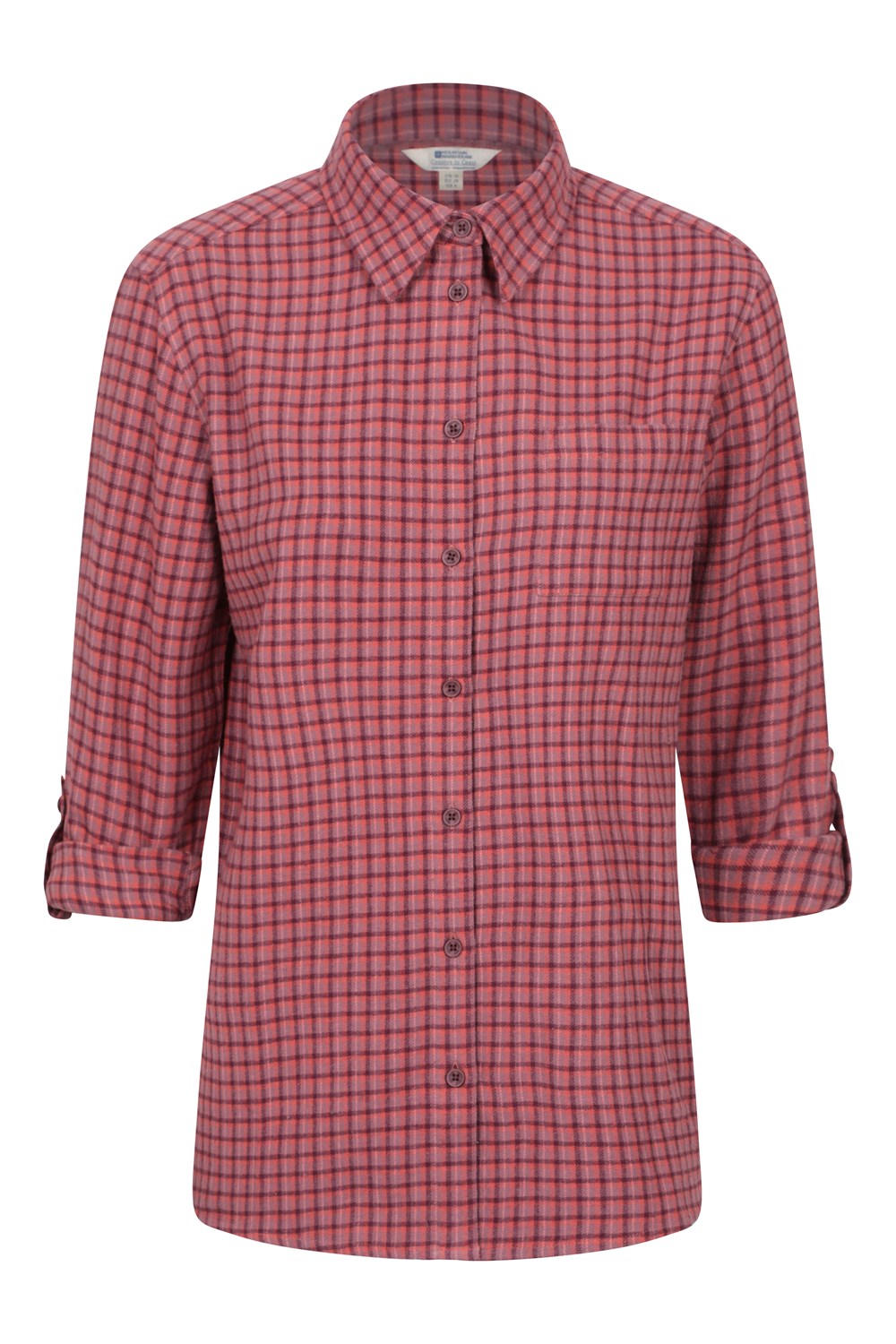 Mountain Warehouse Womens Balsam Brushed Long Line Flannel Shirt Ladies Blouse - Picture 92 of 101
