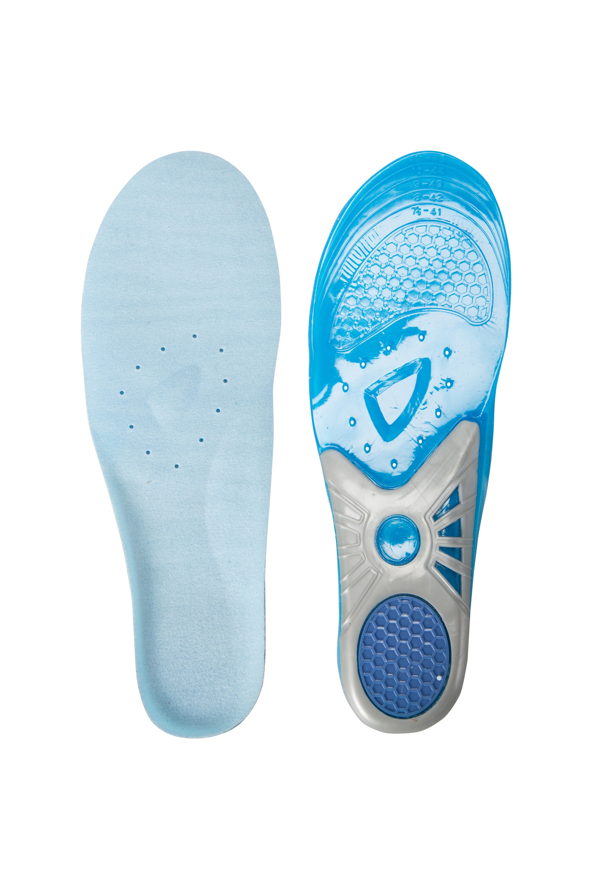 Soft Felt Layer for Sports Moulded & Cushioned Running Shock Absorbent Gel Insoles Hiking Mountain Warehouse IsoGel Womens Insole Antibacterial Shoe Inserts 