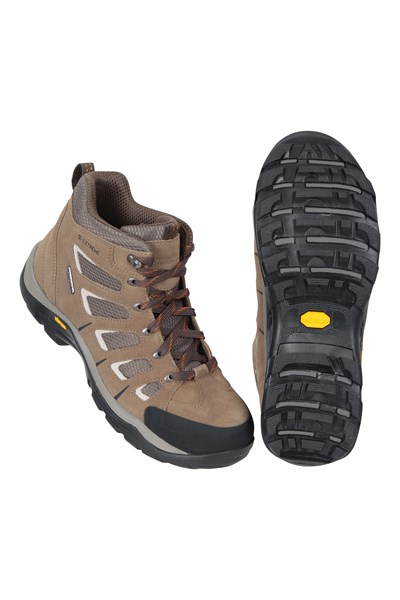 Extreme Field Waterproof Mens Wide-Fit Vibram Boots - Brown