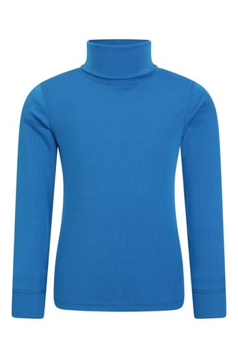 Talus Kids Turtle Neck Top Cobalt