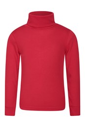 Talus Kids Roll Neck Top Red