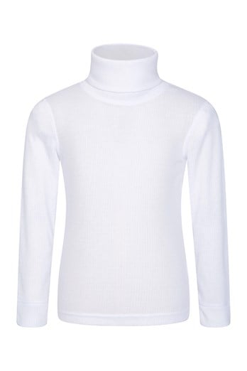 Talus Kids Turtle Neck Top White