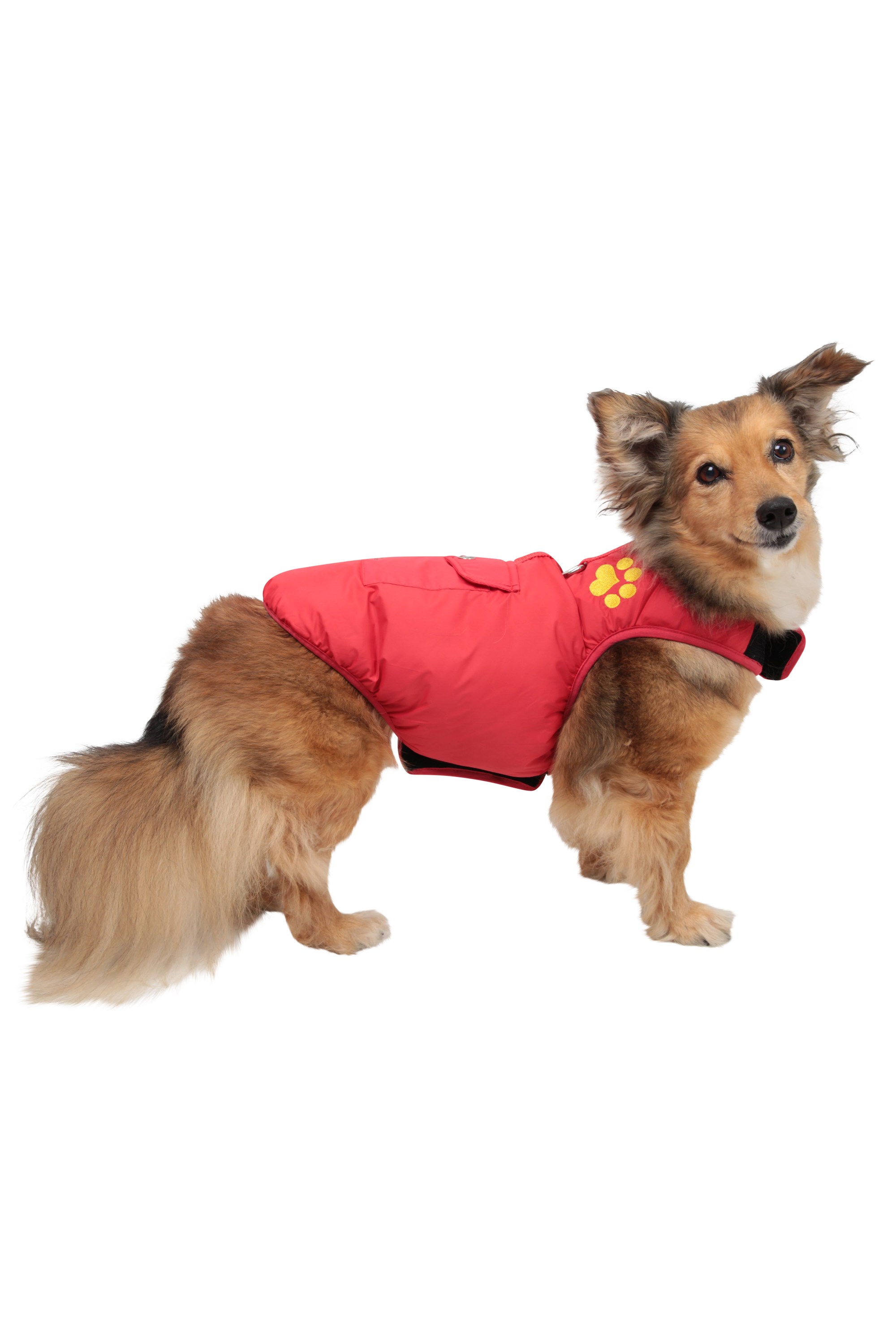 Mountain Warehouse Padded Water Resistant Dog Jacket Small Red