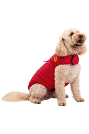 Padded Water-Resistant Dog Jacket - Medium  Red