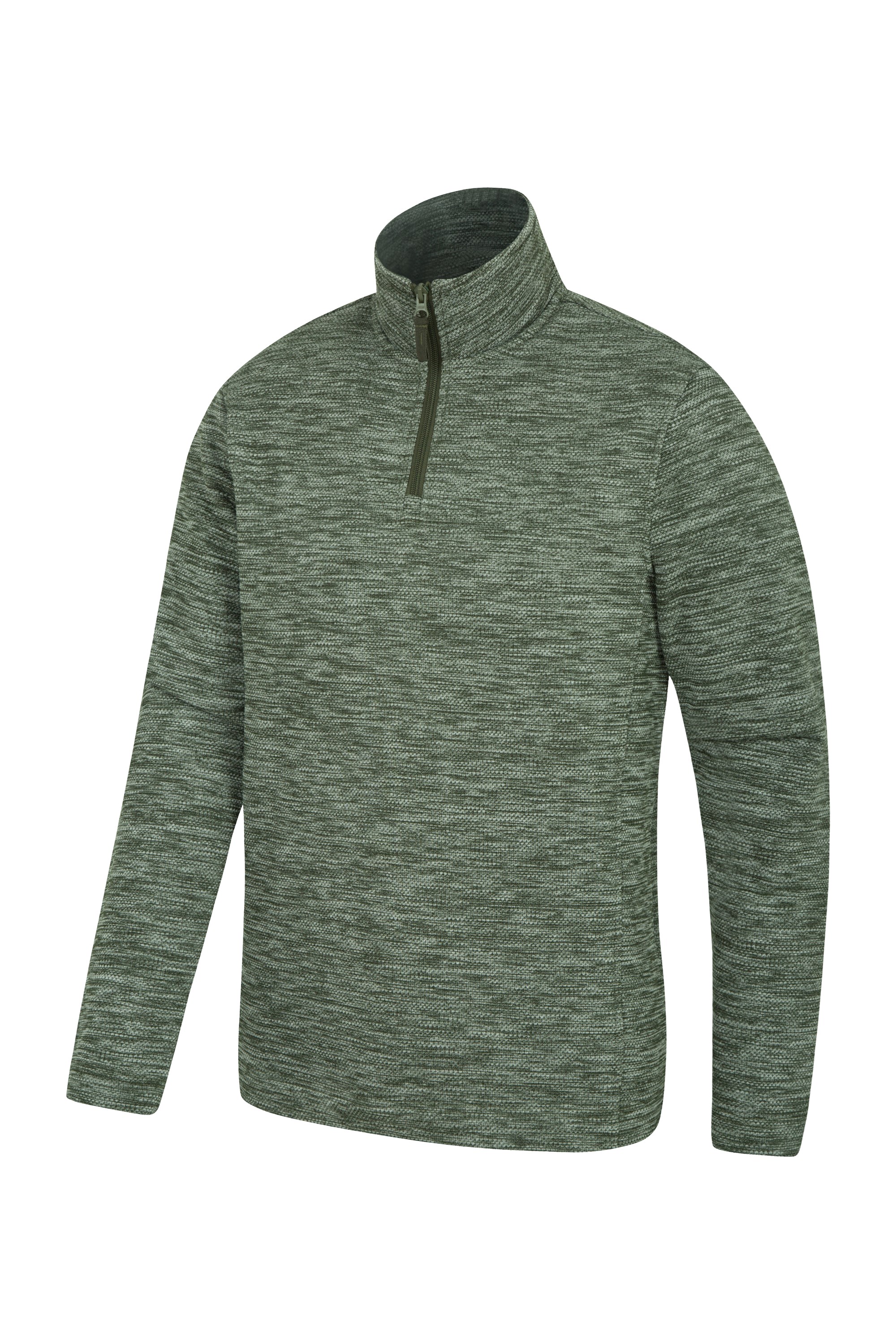 New Mountain Warehouse Mens Half Zip Textured Micro Fleece Breathable Fabric