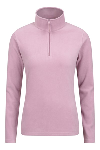 Camber Womens Half-Zip Fleece - Light Pink