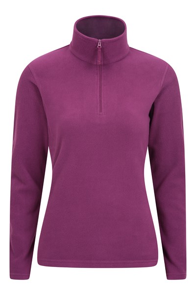 Camber Womens Half-Zip Fleece - Purple