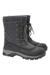 Park Mens Snow Boots Dark Grey