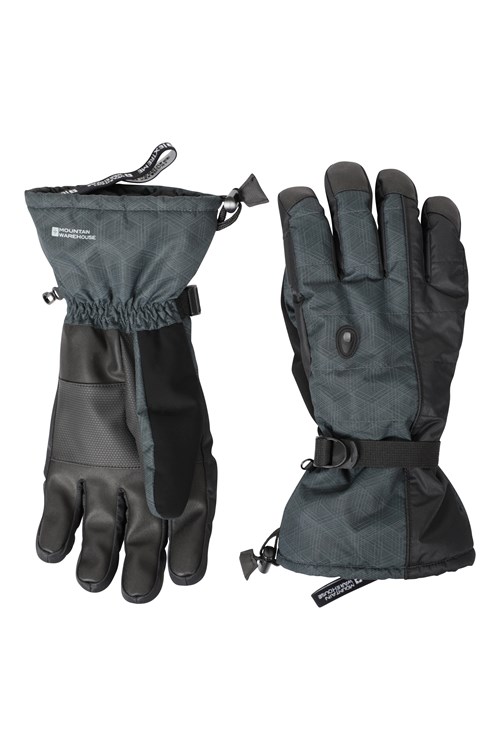 Mens Mountain Warehouse Mountain Ski Gloves - Black