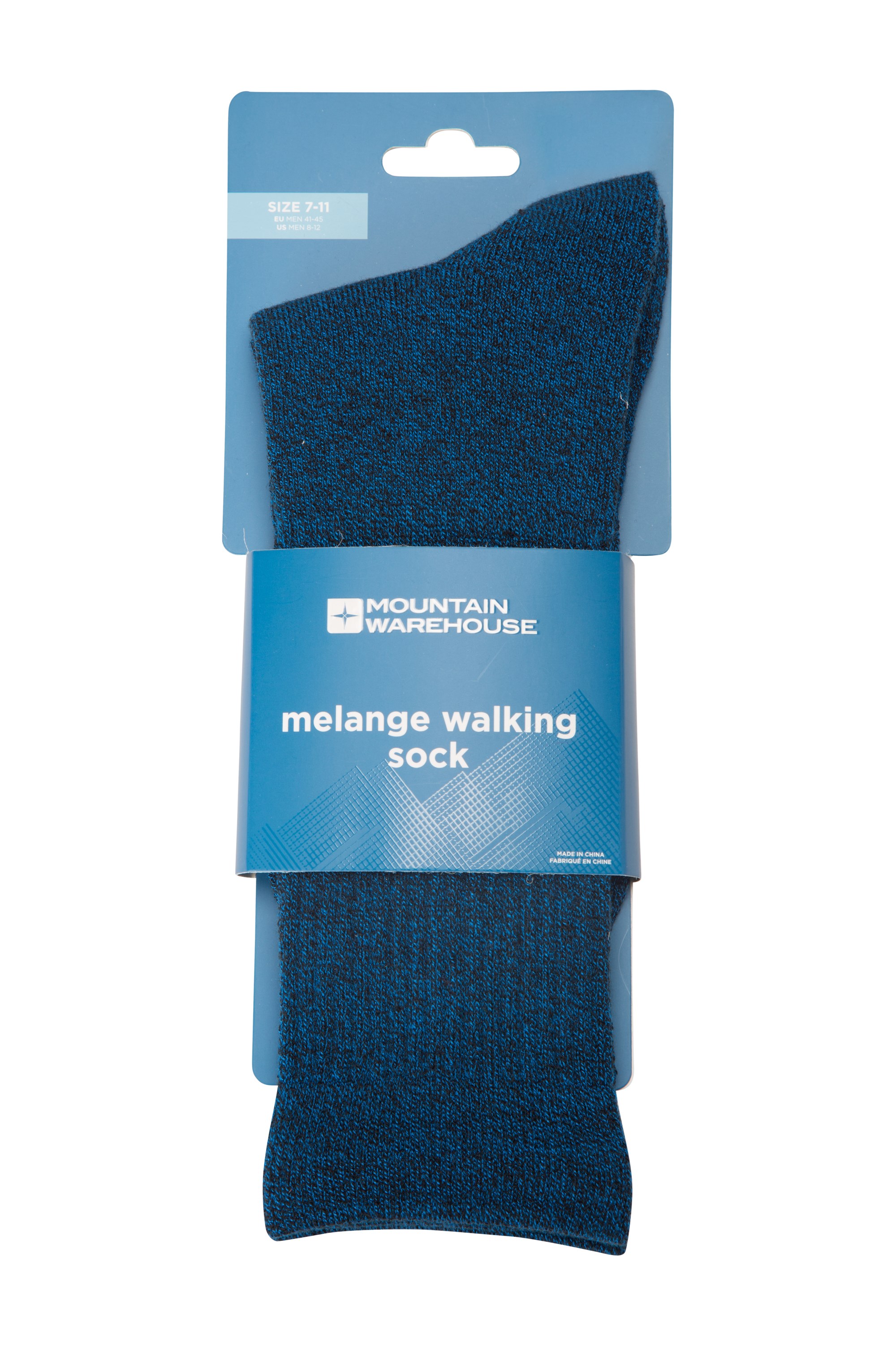 Mountain Warehouse Melange Mens Walking Socks Blue