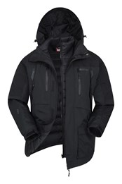 Correspondent Mens Down Padded 3 In 1 Jacket Black