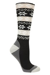 Womens Patterned Ski Socks 