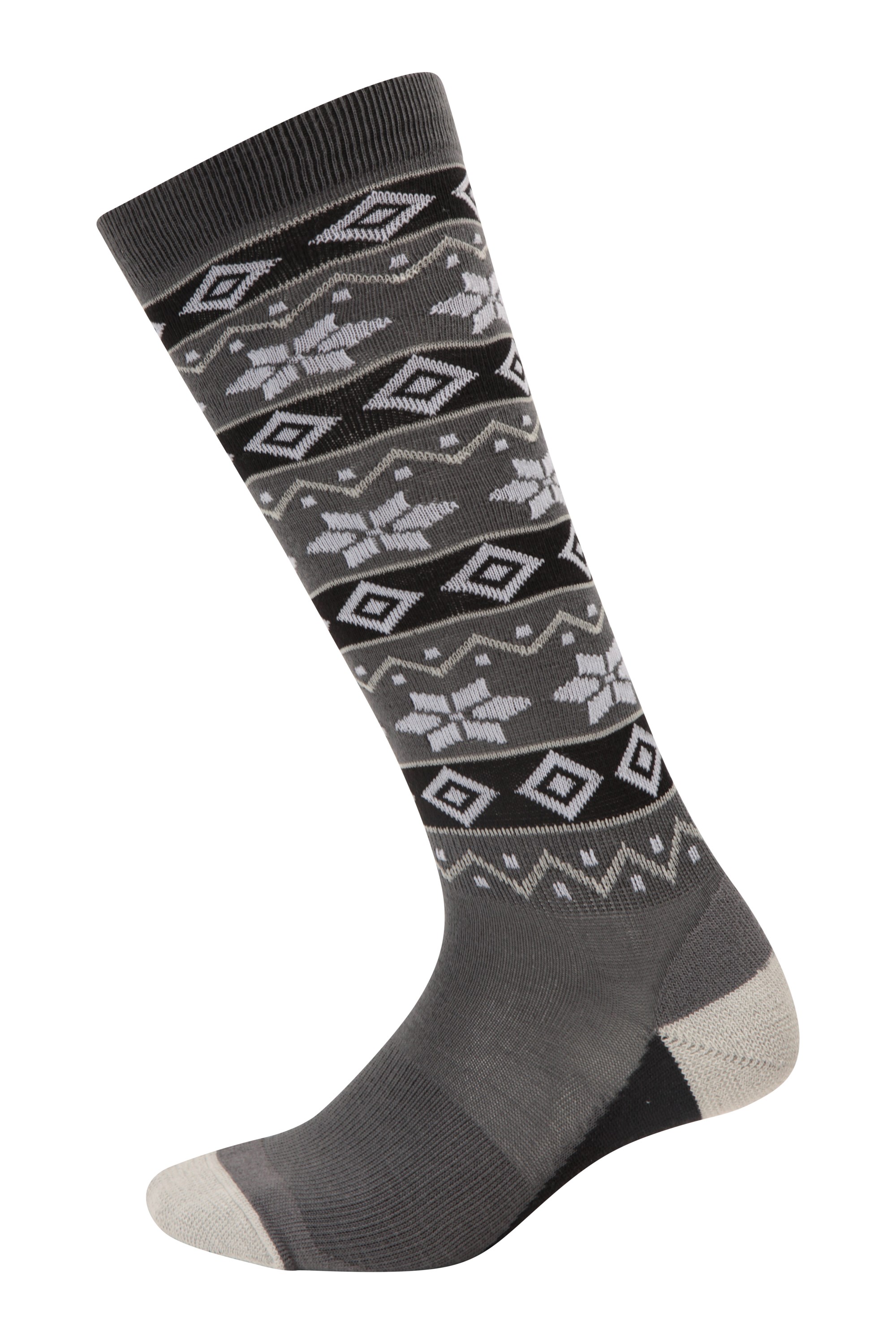 Mountain Warehouse Lightweight Wms  Cosy Womens Patterned Sock In Grey 4-7 