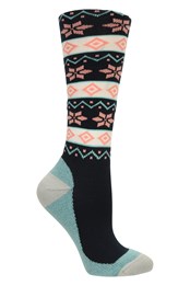 Womens Patterned Ski Socks 