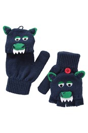Dragon Kids Knitted Gloves