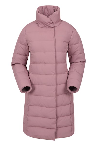 Wrapped Up Womens Down Jacket - Purple