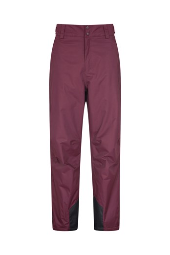 Gravity Mens Waterproof Ski Pants - Short Length Burgundy