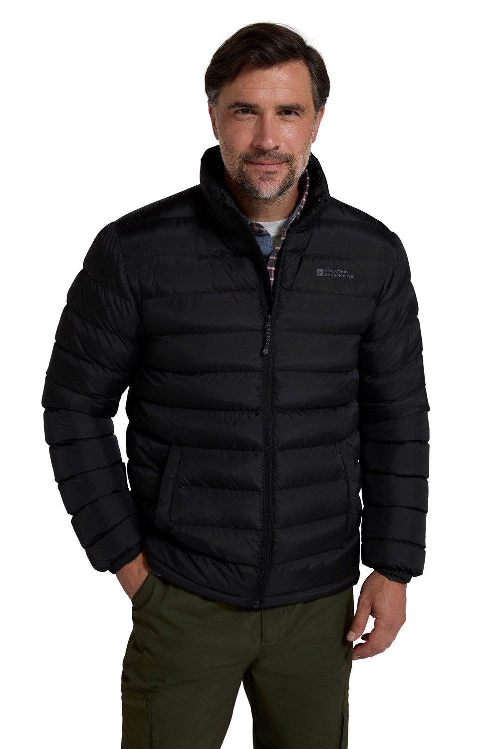 Mountain Warehouse Mens Padded Jacket Water Resistant Puffer Winter Warm Coats - Picture 14 of 57