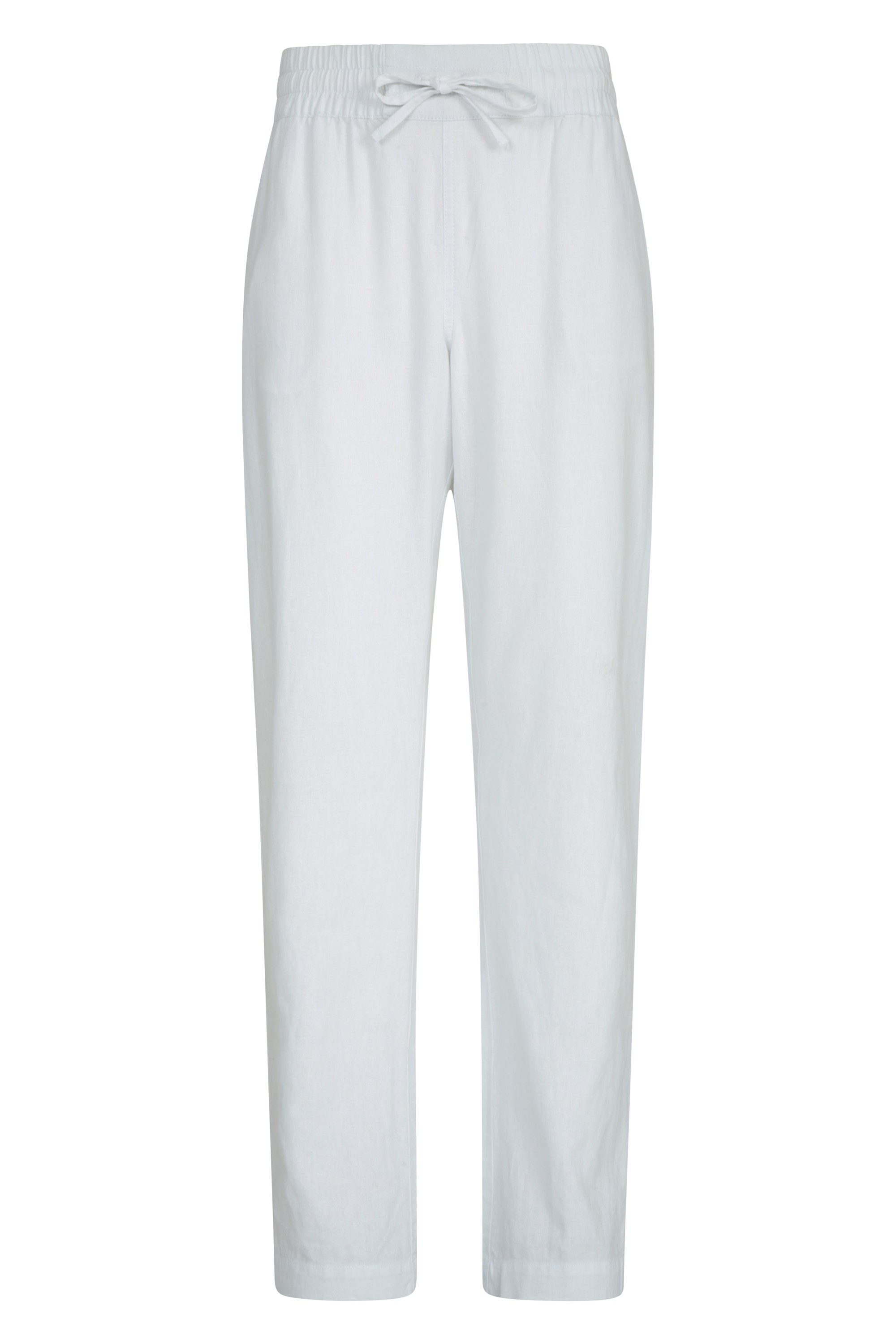 Breeze Linen-Blend - spodnie damskie - White