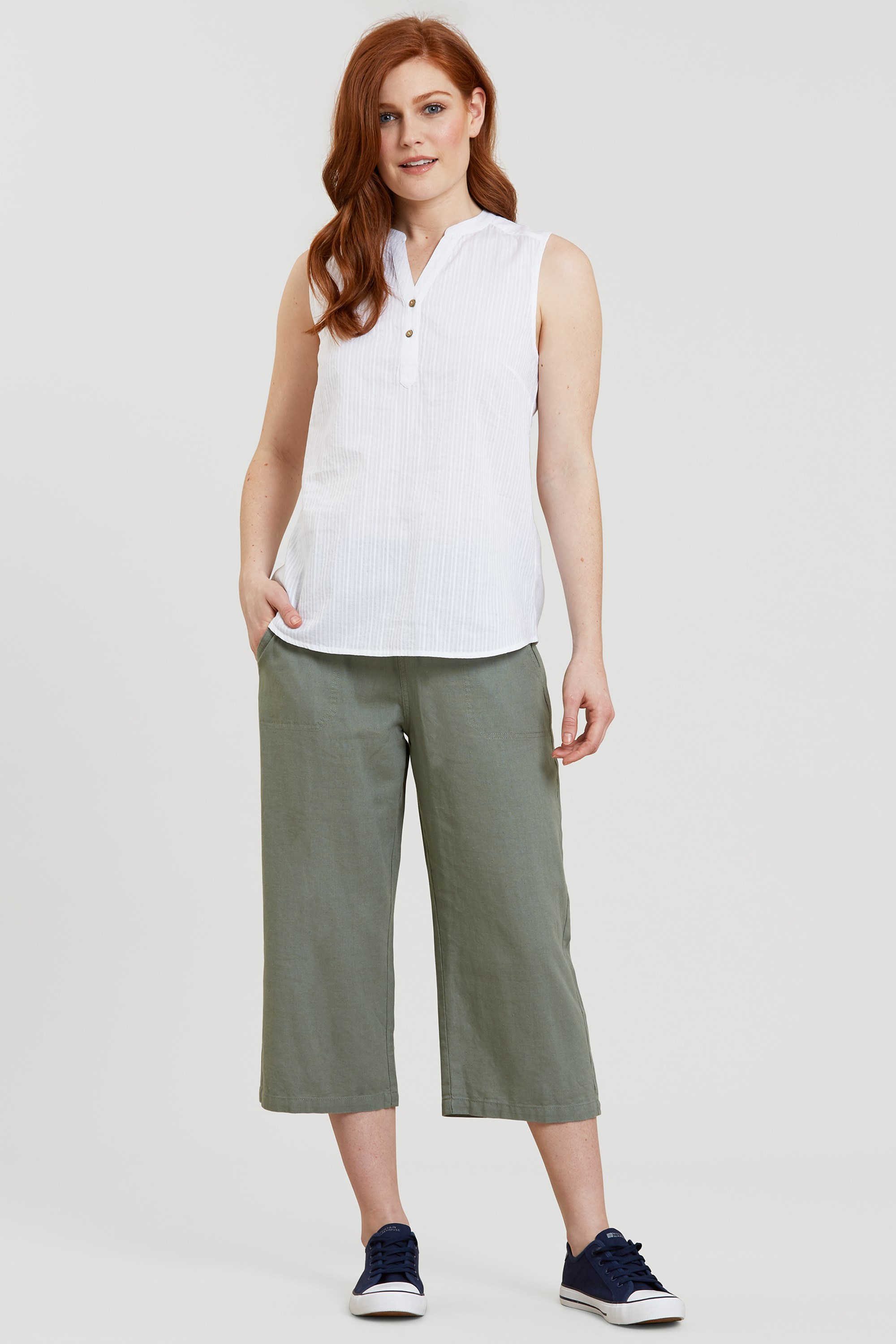 Linen Zip Shorts – 100% Capri