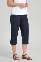 Skye Linen Blend Womens Capri Trousers