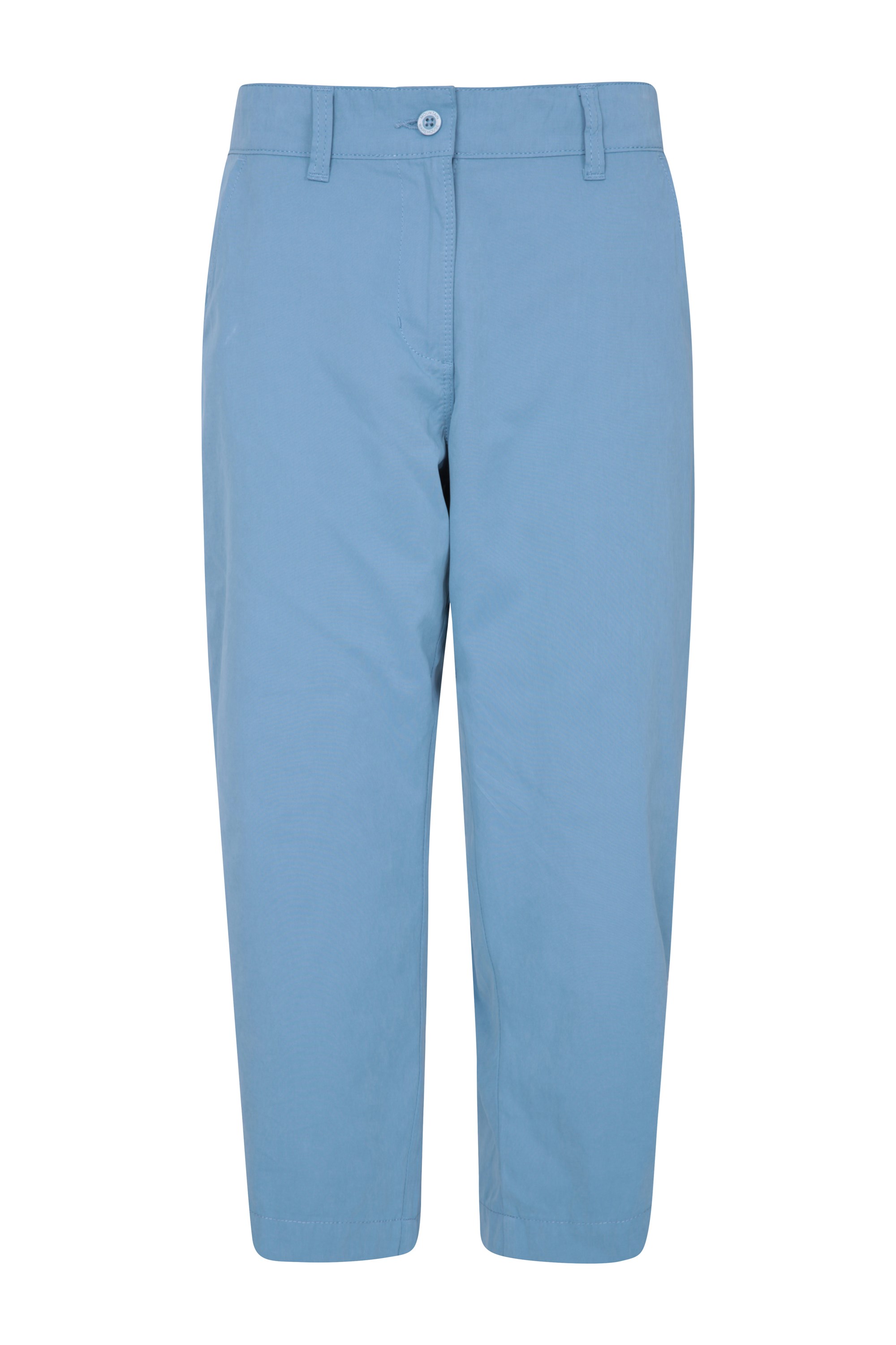 blue capri trousers