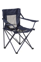 Folding Chair with Mesh Navy