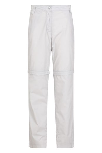 Quest Womens Zip-Off Trousers - Short Length Light Grey