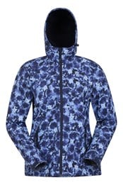 Exodus Womens Printed Water Resistant Softshell Navy