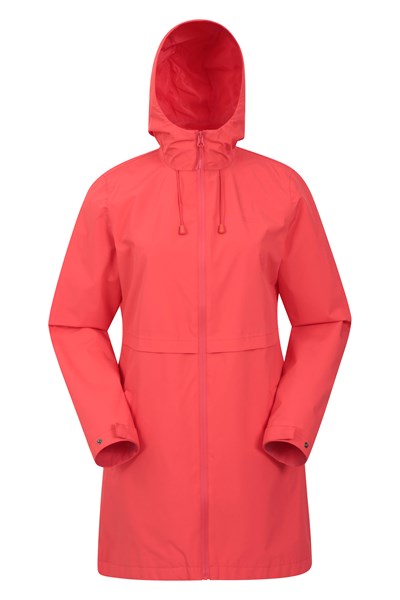Hilltop Womens Waterproof Jacket - Coral