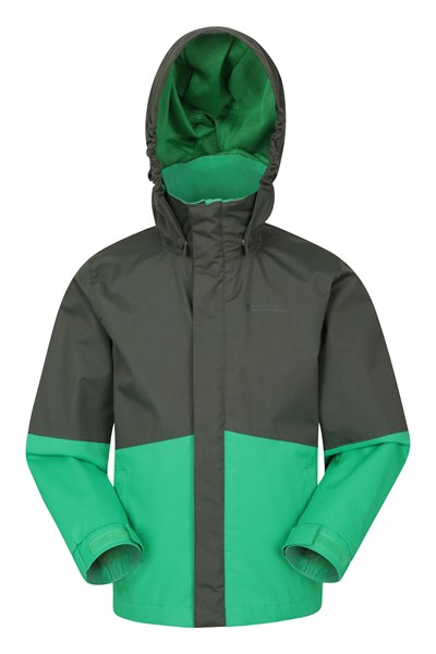 Asteroid Kids Waterproof Jacket - Green