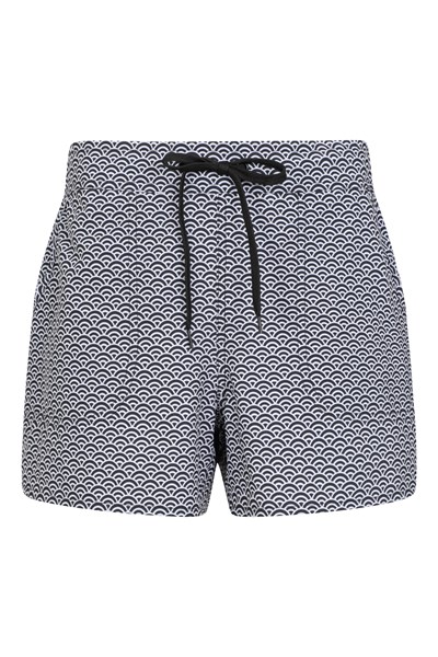 Patterned Womens Stretch Boardshorts - Short - Charcoal