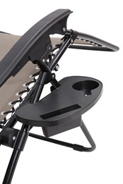 Table pour Chaise Inclinable Noir