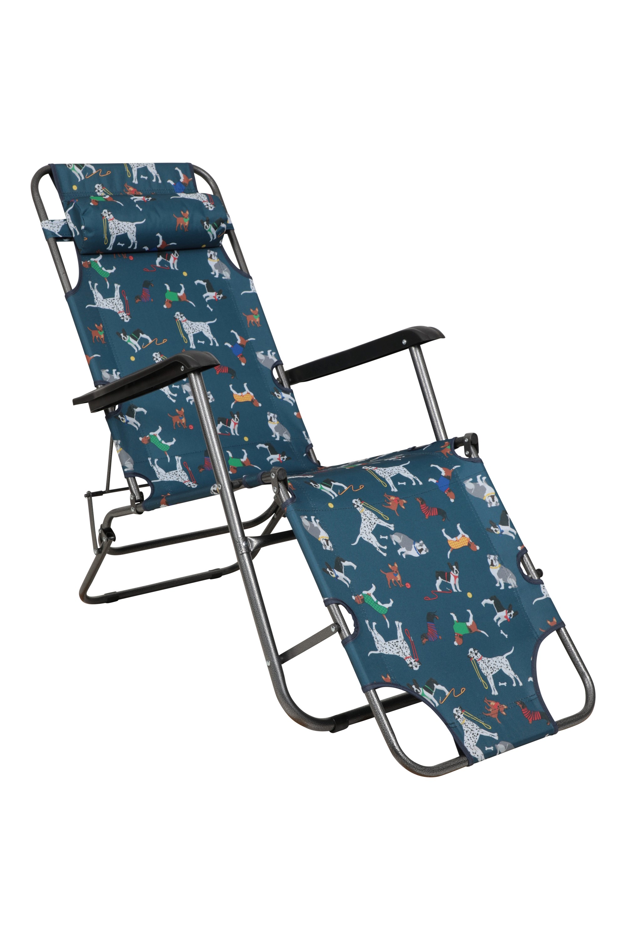 Sunlounger - składane krzesło ogrodowe - Navy