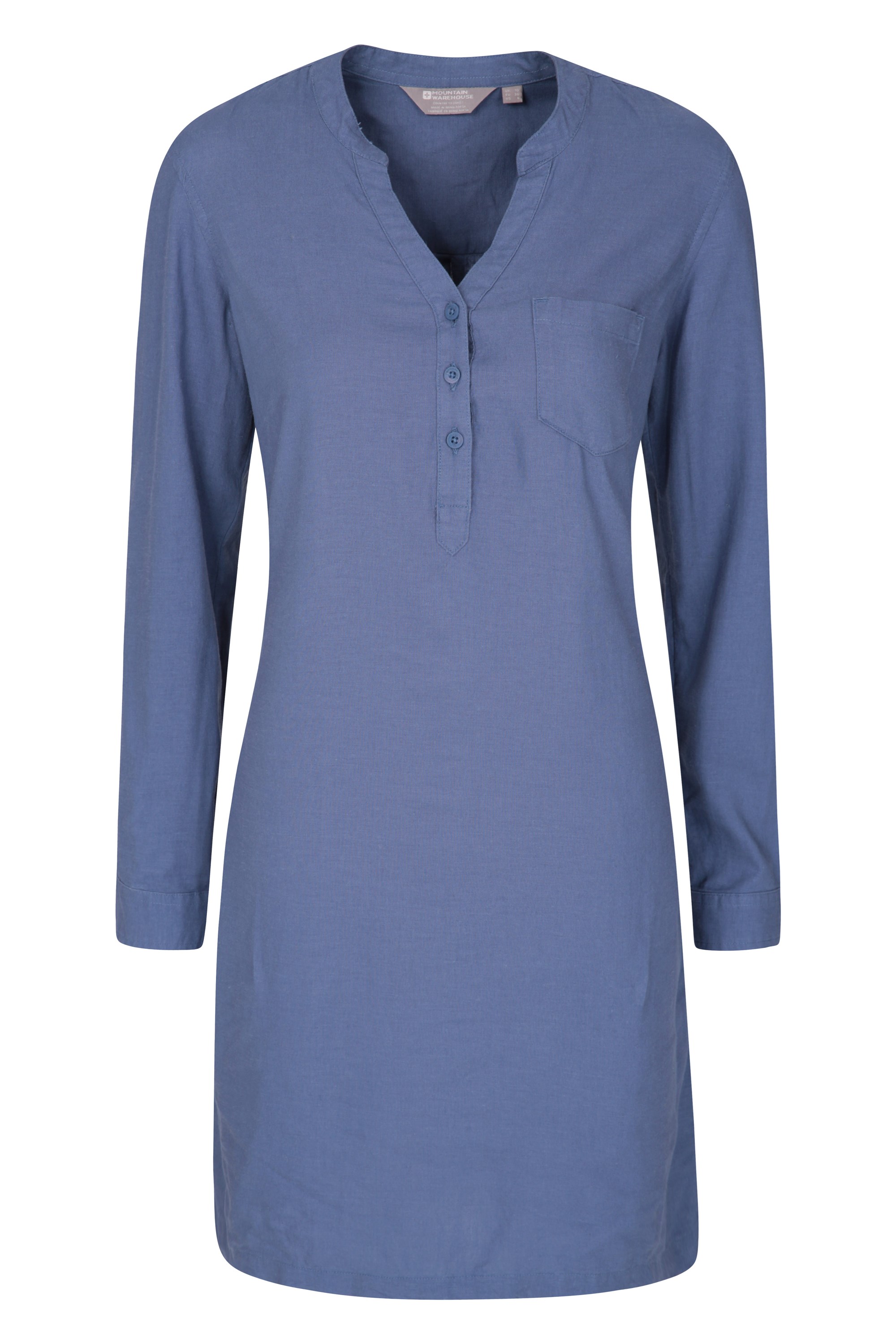 Mountain Warehouse Antigua Womens Shirt Dress Blue