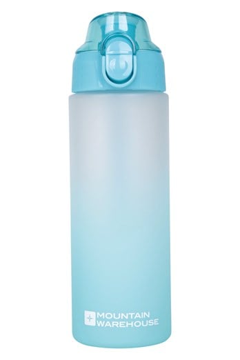 BPA-Free Ombre Push-Lid Water Bottle - 600ml Blue