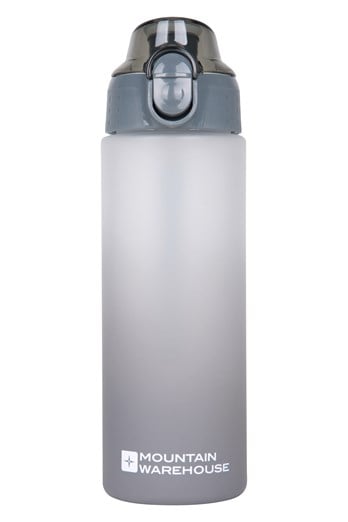 BPA-Free Ombre Push-Lid Water Bottle - 600ml Grey