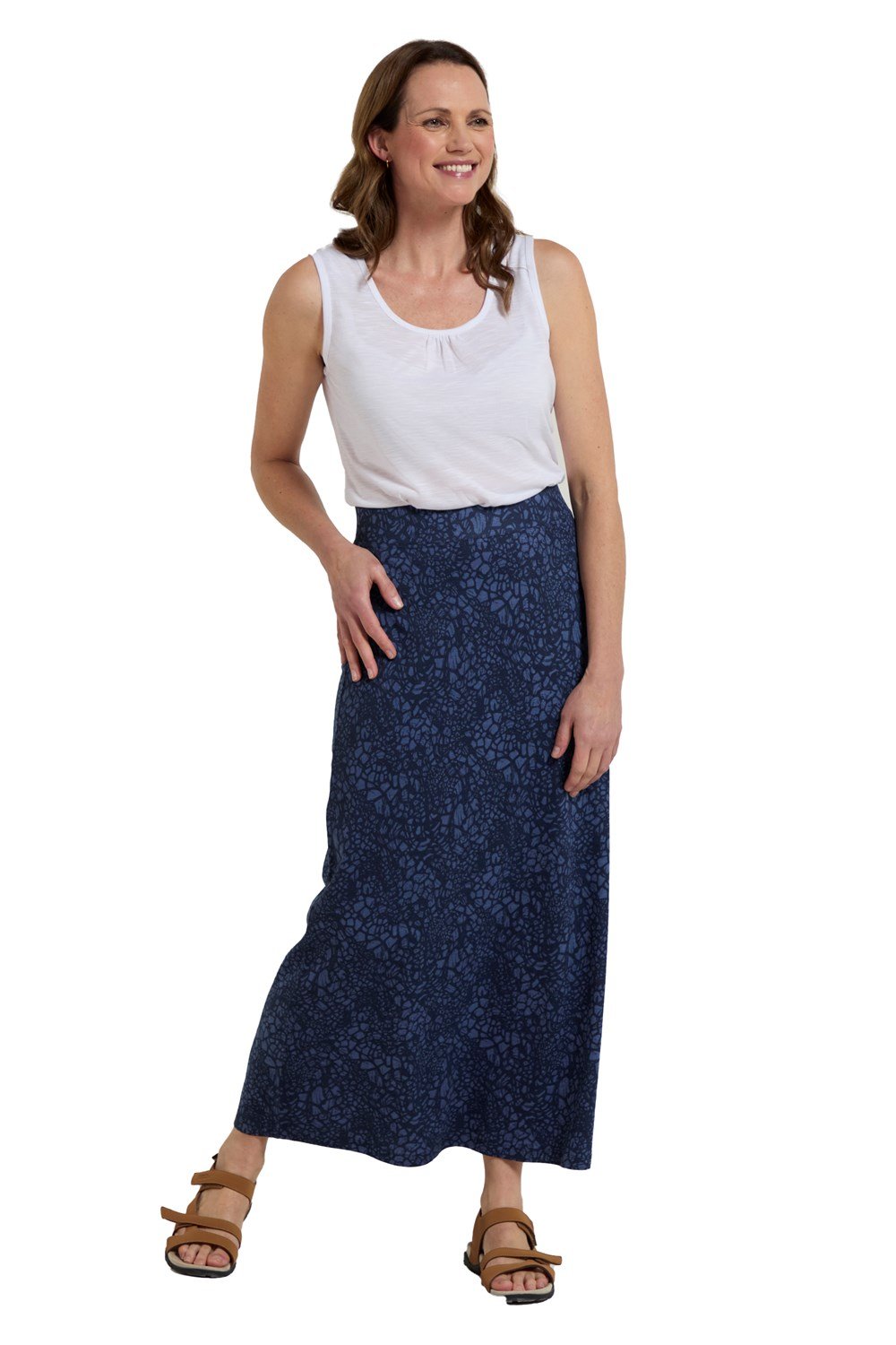 Mountain Warehouse Womens Shore Jersey Skirt Ladies Ankle Length Breathable Kilt - Picture 34 of 75