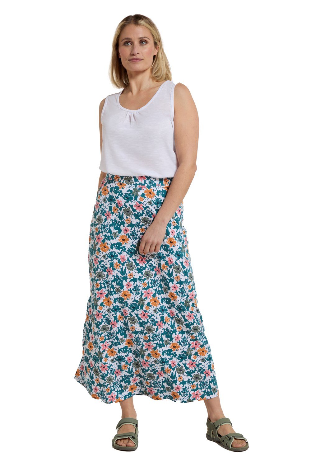 Mountain Warehouse Womens Shore Jersey Skirt Ladies Ankle Length Breathable Kilt - Picture 75 of 75