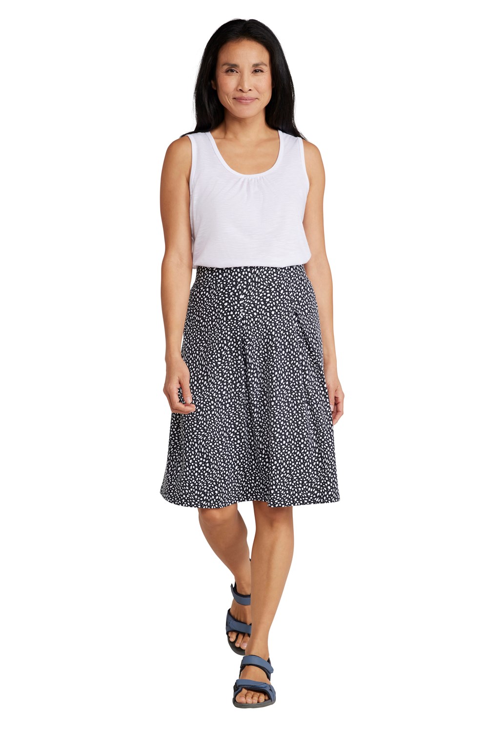 Mountain Warehouse Womens Waterfront Jersey Skirt Midi Length Breathable UV Kilt - Picture 23 of 68