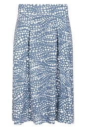 Waterfront Womens Jersey Skirt Corn Blue