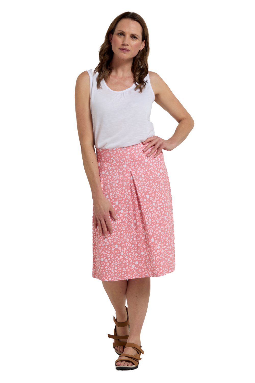 Mountain Warehouse Womens Waterfront Jersey Skirt Midi Length Breathable UV Kilt - Picture 68 of 68