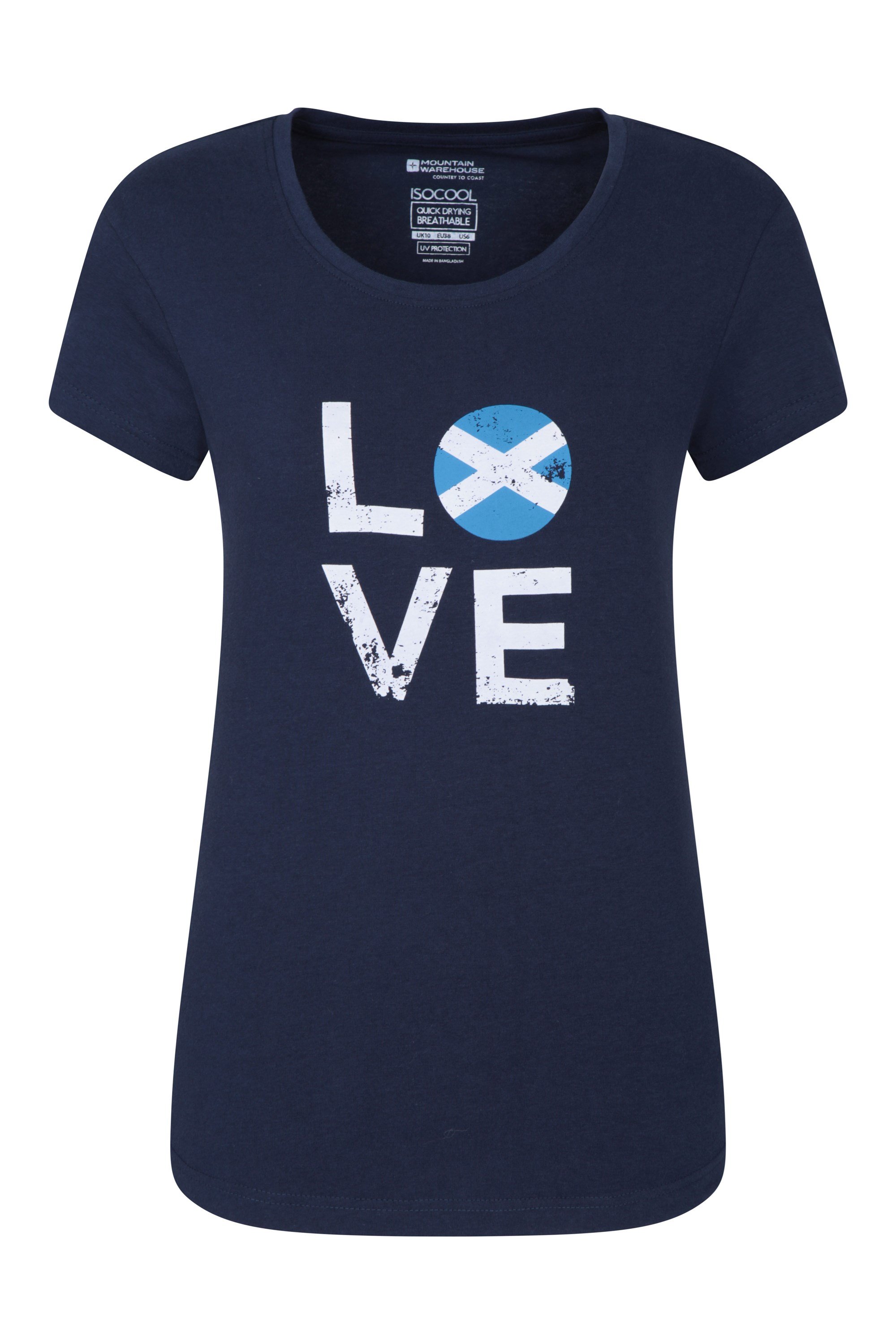 Love Scotland - koszulka damska - Navy